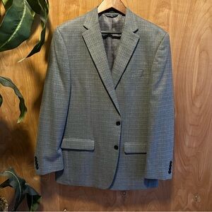 42L Chaps Light Gray Men's Blazer 2 Button Sport Coat